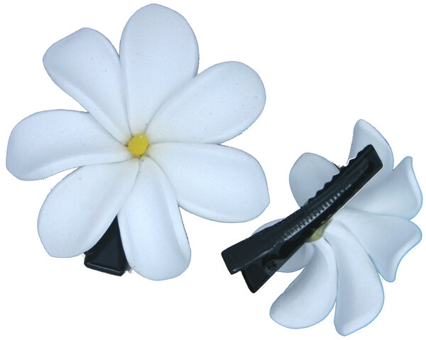 Pince à cheveux Fleur de Tiare Tahiti - Grand modele