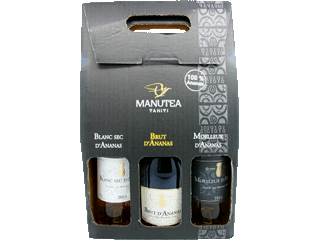 Coffret ananas : 3 bouteilles