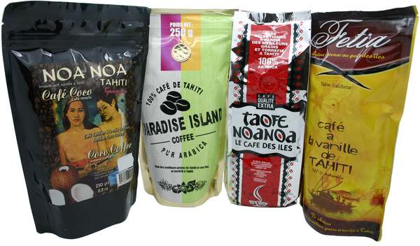 Cafe Moulu Aromatise Vanille Noa Noa Tahiti 250g