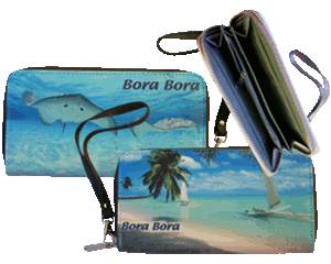Portefeuille imprimé Bora Bora